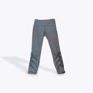 Lululemon Tight Stuff Tight II Heathered Gray Laser Cut Leggings Size 6